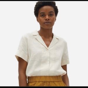 Everlane The Linen Short-sleeve Notch Shirt